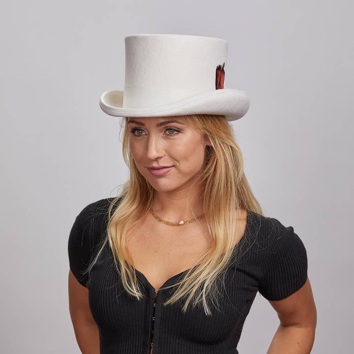 American Hat Makers – Engroshandel Bowler hat - Unisex – Letvægts uld tophat - Stil Majestic
