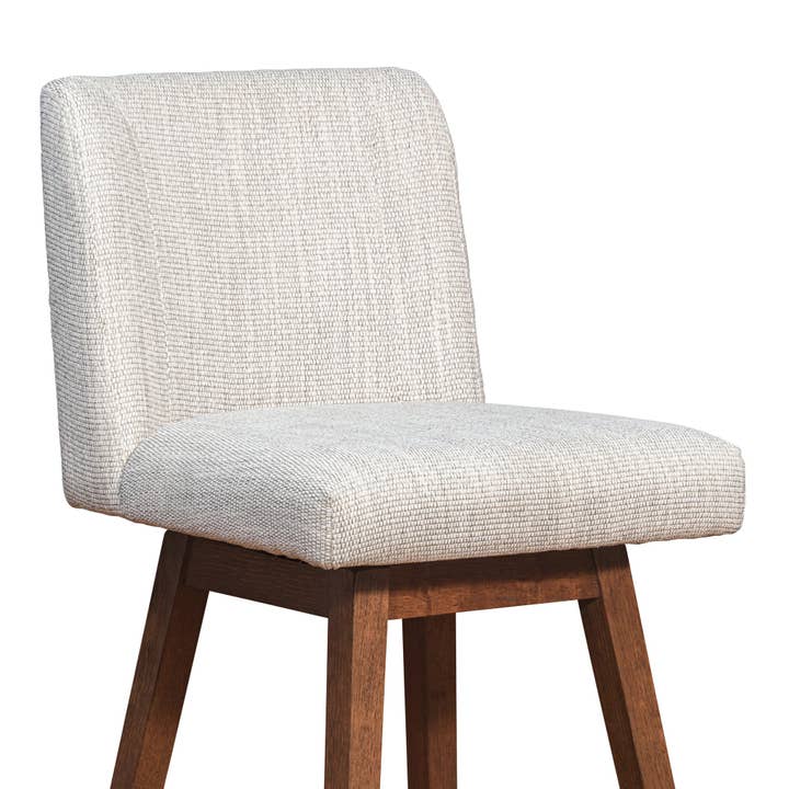 Armen Living - Wholesale Stool - Isabella Modern Upholstered Wood Swivel Barstool22