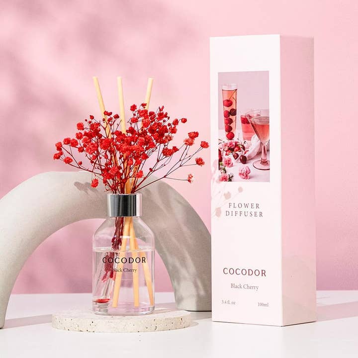 Difusor de Flores Cocodor 100ml (3.4oz) – Cereja Preta por atacado de Cocodor Italy srl