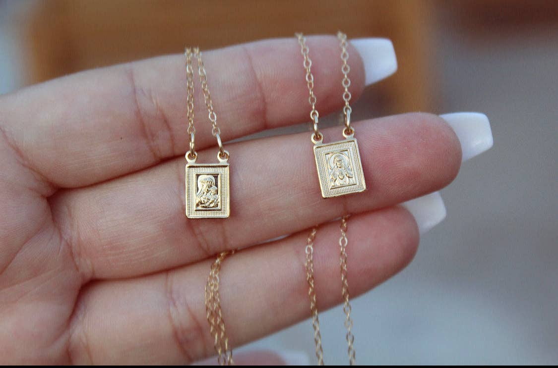 Naomi's Happy Place Shop - Wholesale Pendant/Charm Necklace - Scapular Necklace0