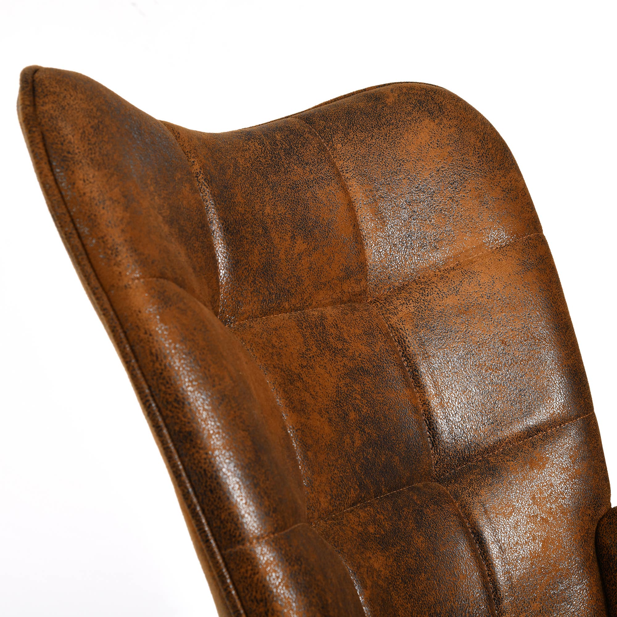 HOMYCASA DESIGN INC - Wholesale Chair - Modern Tufted Accent Chair with Suede Finish in Brown26