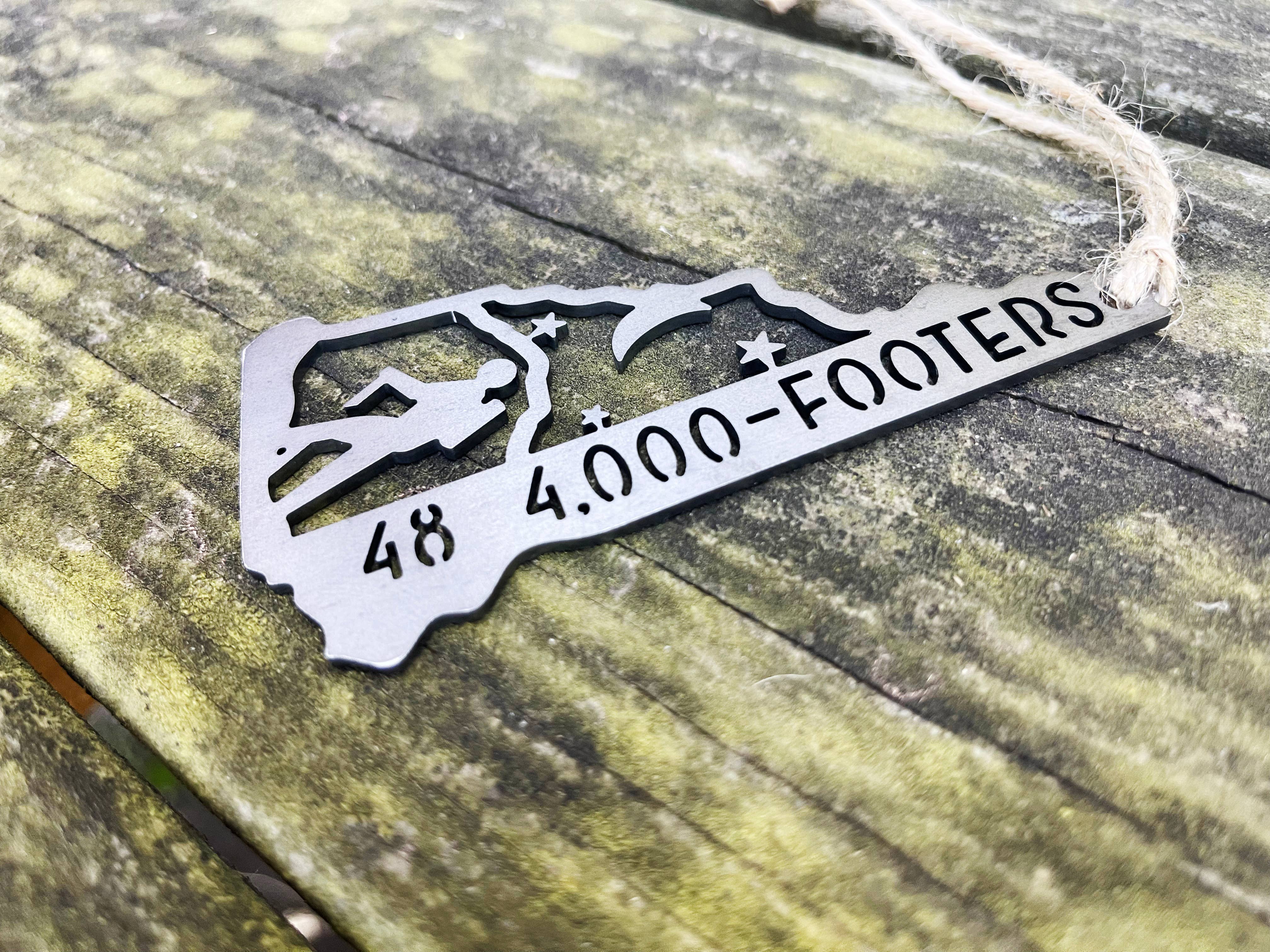 BE Creations & Designs, Inc. - Wholesale Ornament - New Hampshire State Hike 48 4000 Footers Raw Steel Ornament3