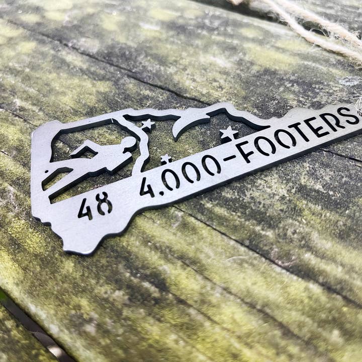 BE Creations & Designs, Inc. - Wholesale Ornament - New Hampshire State Hike 48 4000 Footers Raw Steel Ornament3