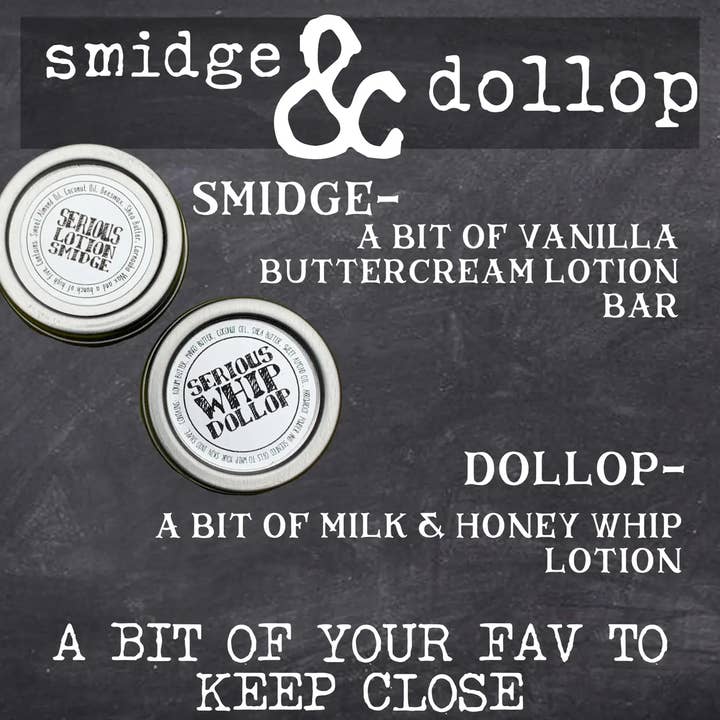 Serious Lip Balm - Wholesale Solid Lotion - Serious Sugar Cookie Smidge - A little lotion bar to go!