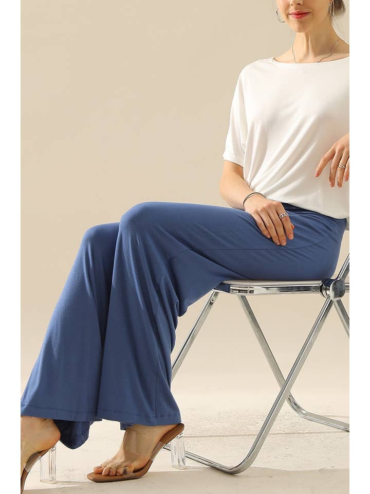 NINEXIS - Wholesale Pants - Women's - CWBLP410_HIGH WAIST WIDE LEG PALAZZO LOOSE CASUAL PANTS17