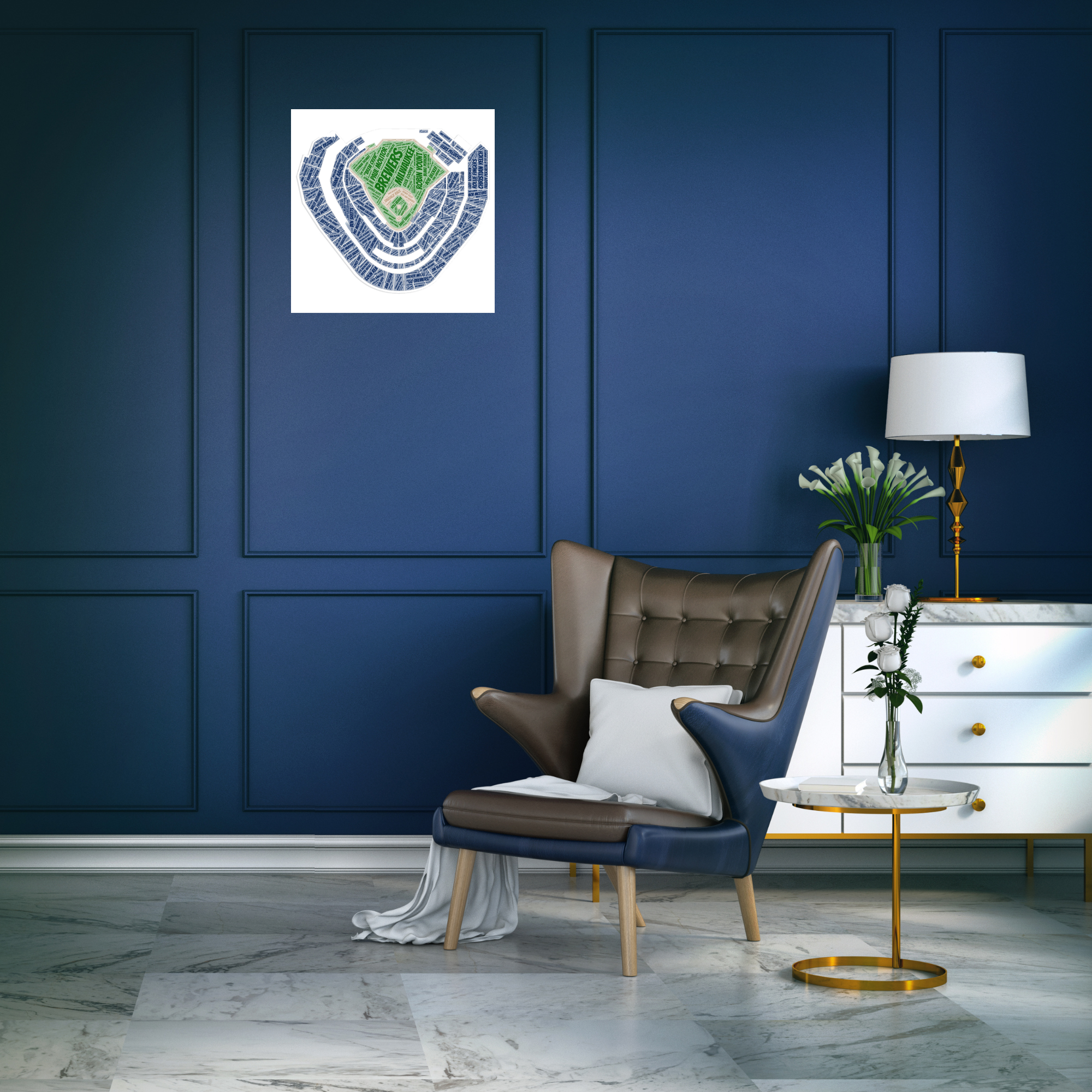 Quotables Geek Custom Designs - Wholesale Poster - Milwaukee Baseball - Stadium Edition2