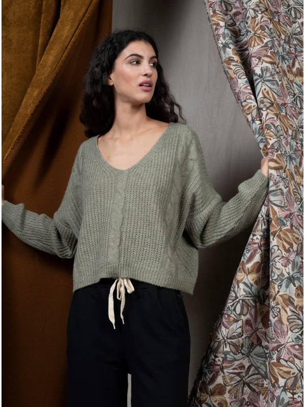 MAGLIONE CORTO CON SCOLLO A V (1930) per la vendita all'ingrosso da parte di Pako Litto