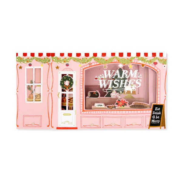 UWP Luxe - Wholesale Christmas Card - Festive Bakery Pop-Up Card1