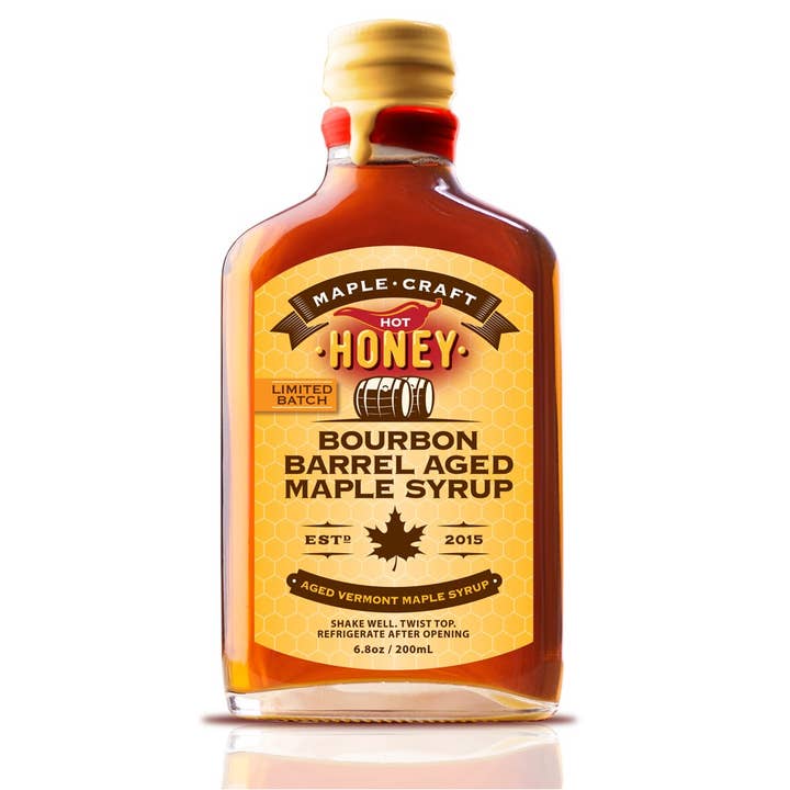 Maple Craft Foods - Wholesale Maple syrup - Hot Honey-Infused Bourbon Barrel Aged Maple Craft Syrup