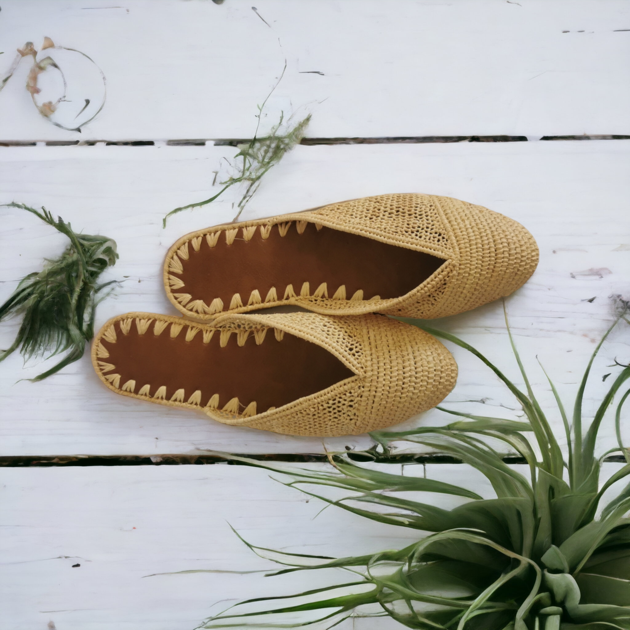 Berberparadise - Wholesale Sandals - Women's - Boho Sandals in natural raffia0