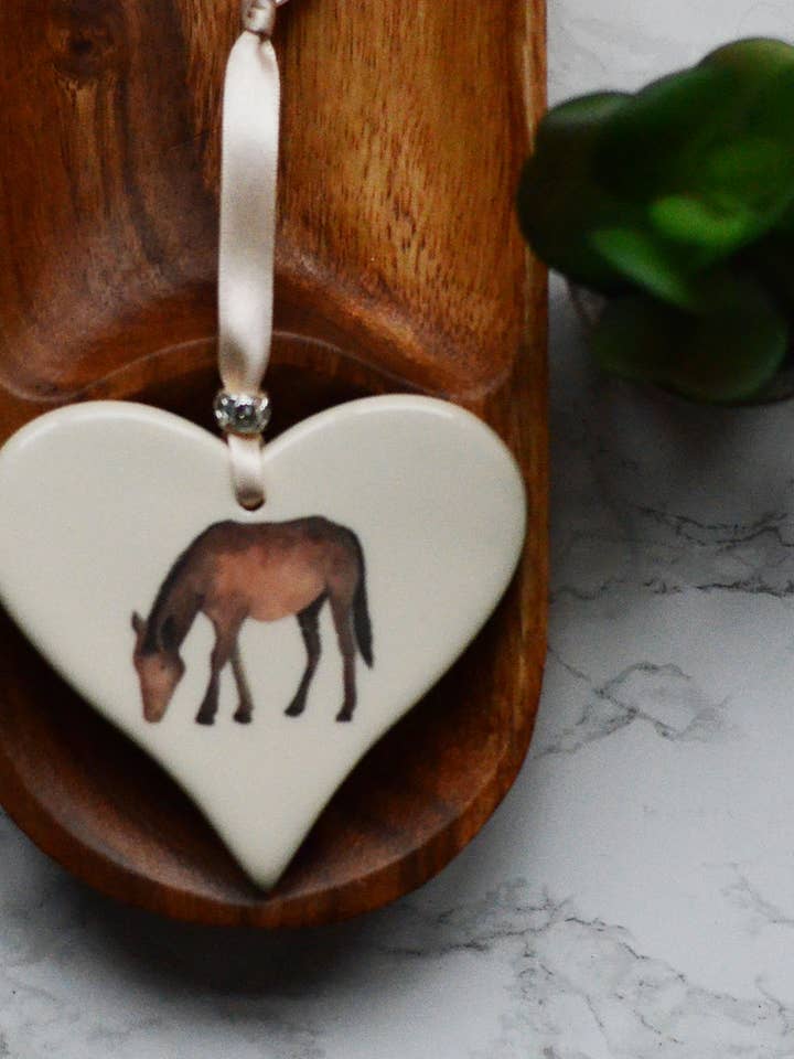 Coeur d'animaux de ferme pour la vente par Dimbleby Ceramics