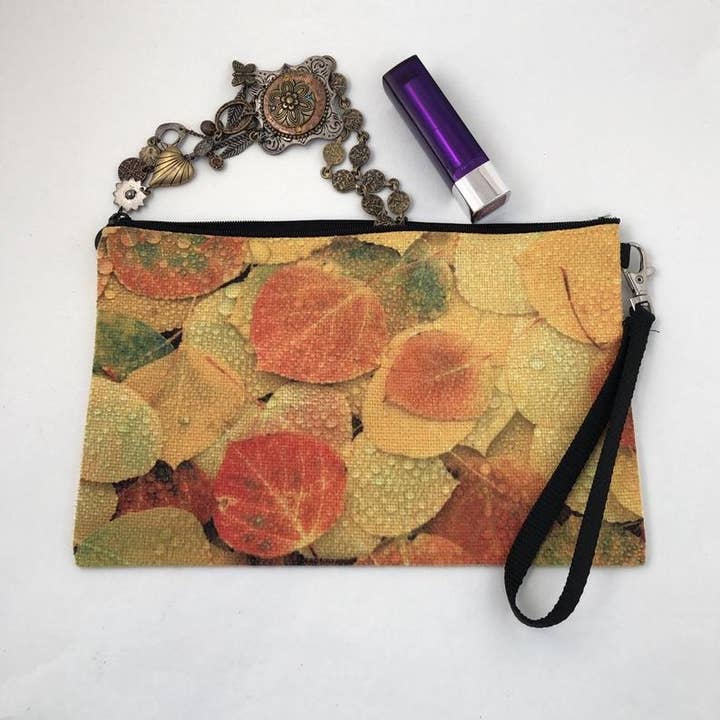 Linen Bag - Fall Aspen Leaves for wholesale by GP Originals