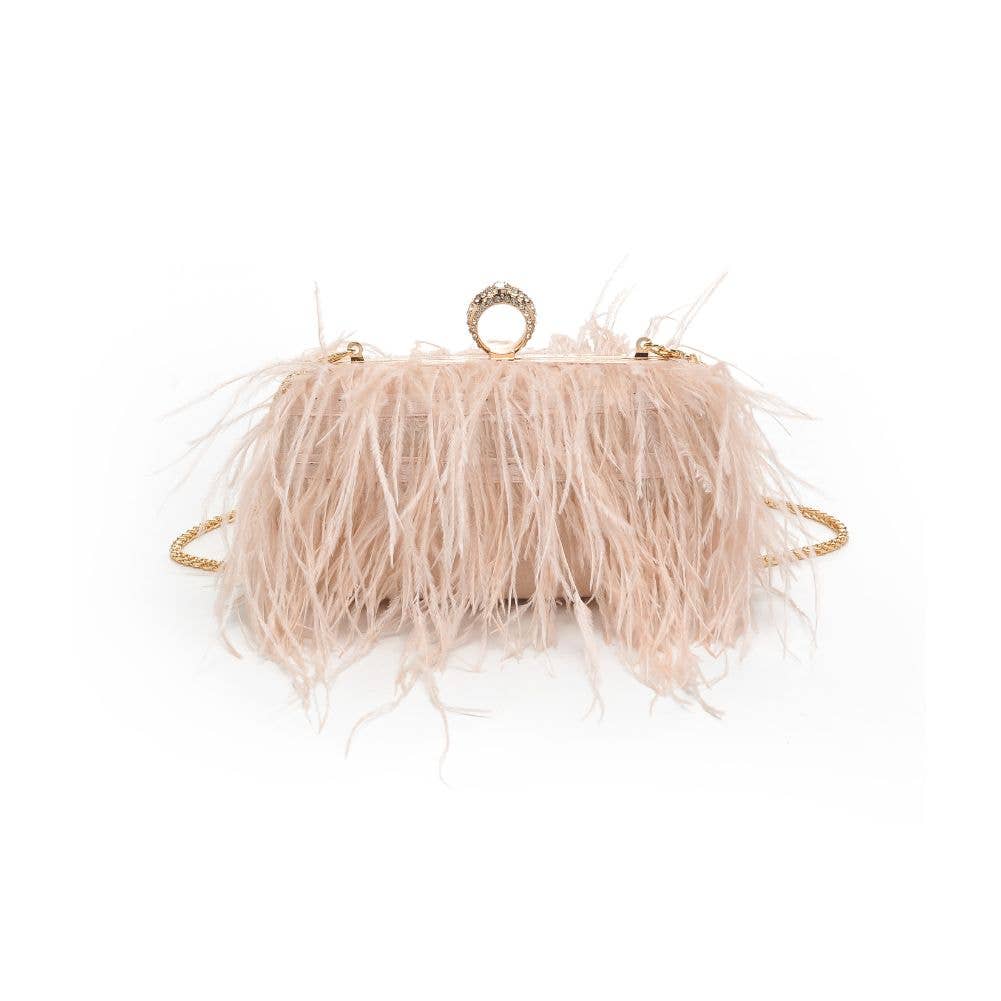 Moda Luxe - Wholesale Clutch Bag - Women's - Harlow Feather Evening Bag50