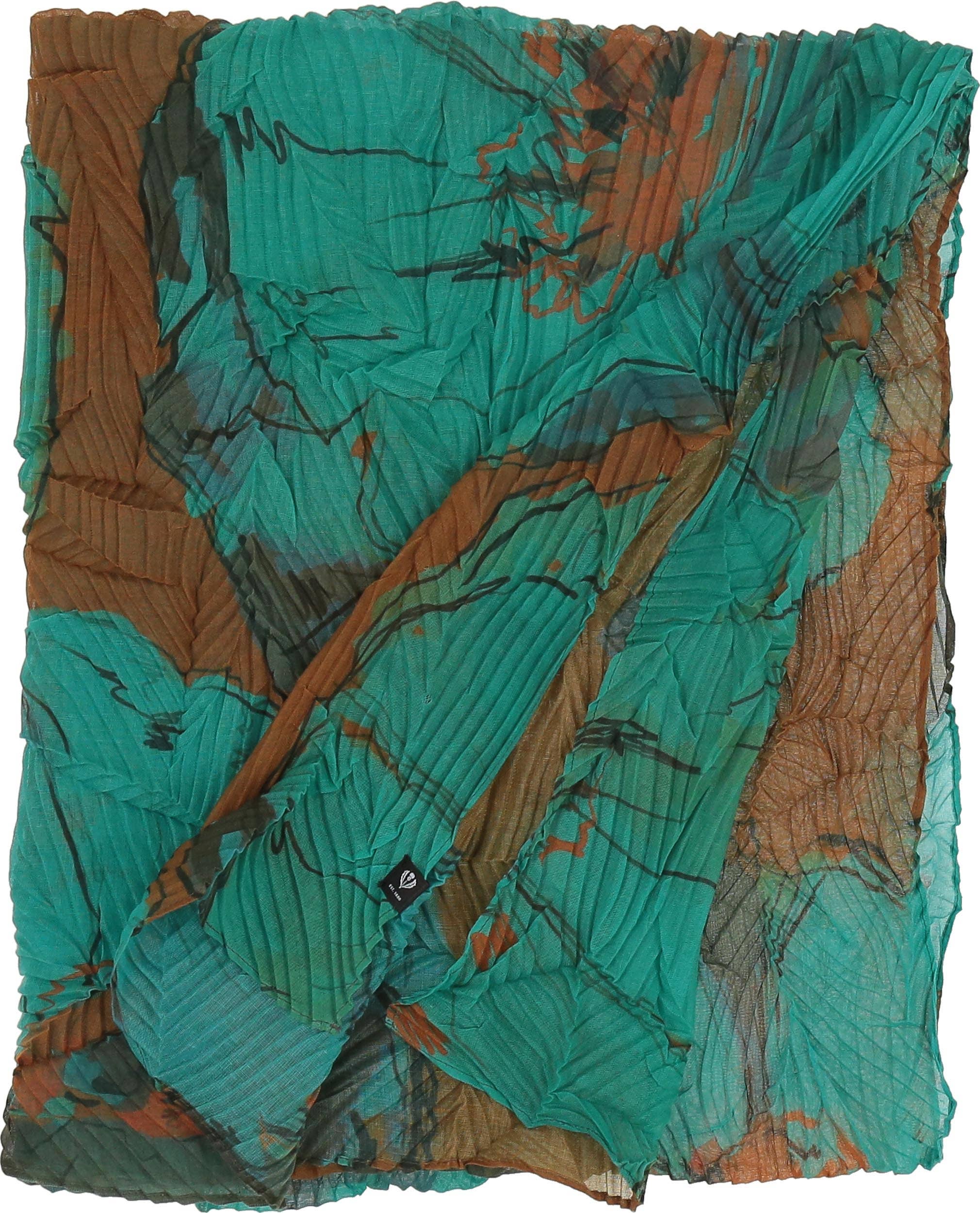 FRAAS - The Scarf Company - Vente Écharpe – femme - Plisse écologique à fleurs botaniques5