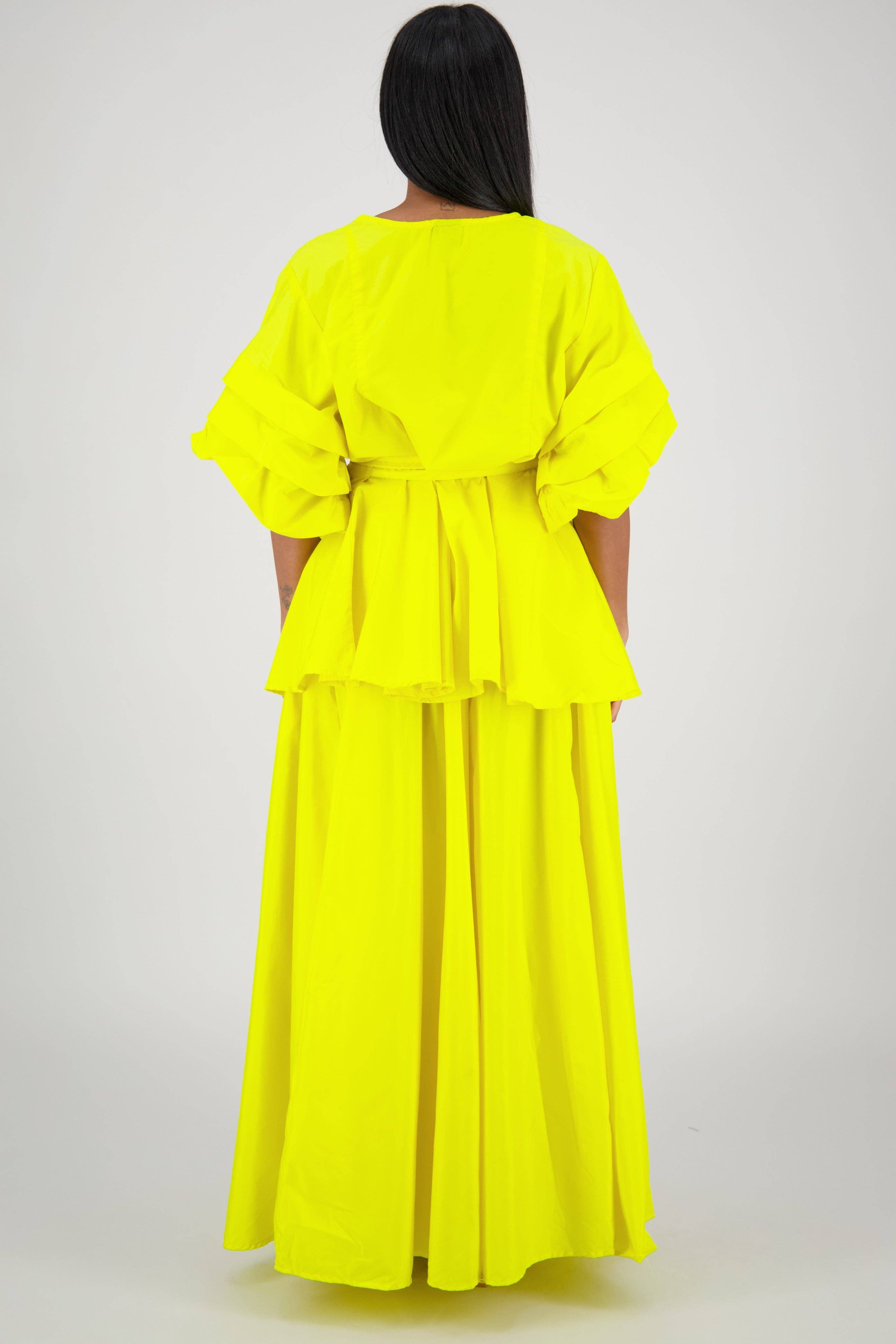 Advance Apparels – Großhandel Set aus Oberteil und Rock – Damen – Wickeloberteil-Rock-Set AS-250777