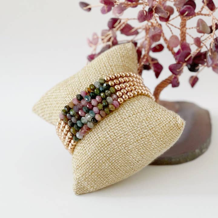 Rose turmalin for engroshandel hos Marla Jade