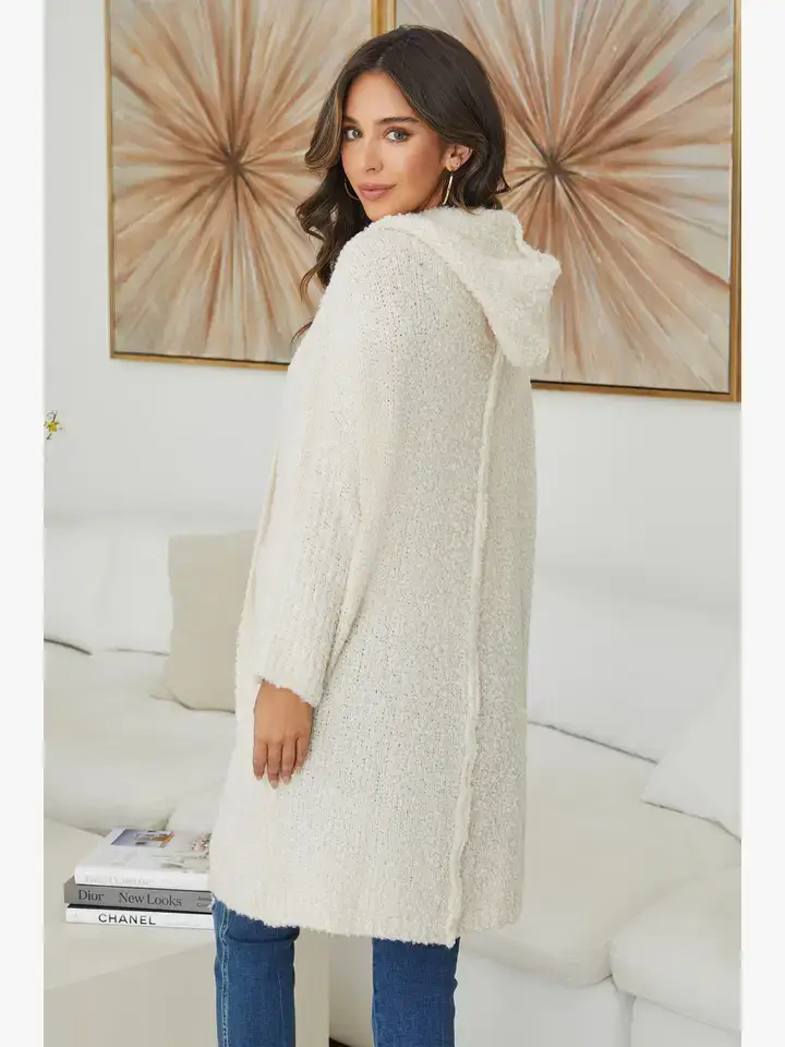 MILIO MILANO - Wholesale Cardigan - Women's - BOUCLE KNIT LONG CARDIGAN (800940-72607-S/M-M/L)13