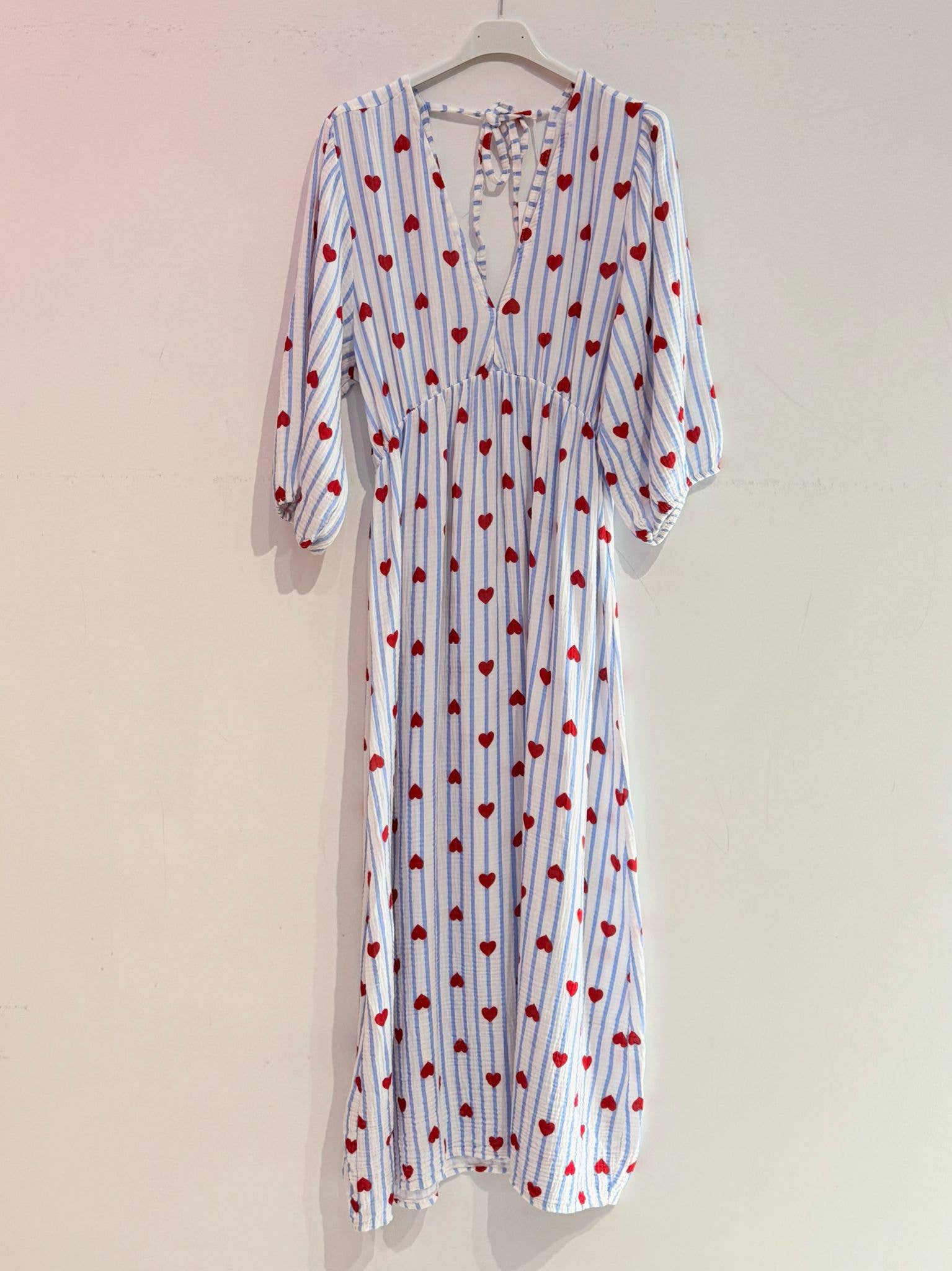NOELINE – wholesale Dress – Women's – Printed cotton gauze dress 2394-HEART11
