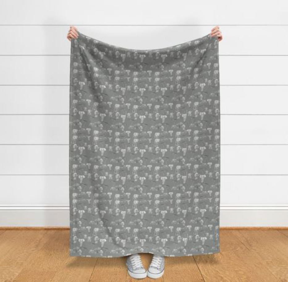 Fox & Willow Design Studio - Wholesale Throw Blanket - Tanzanian Elephant Throw4