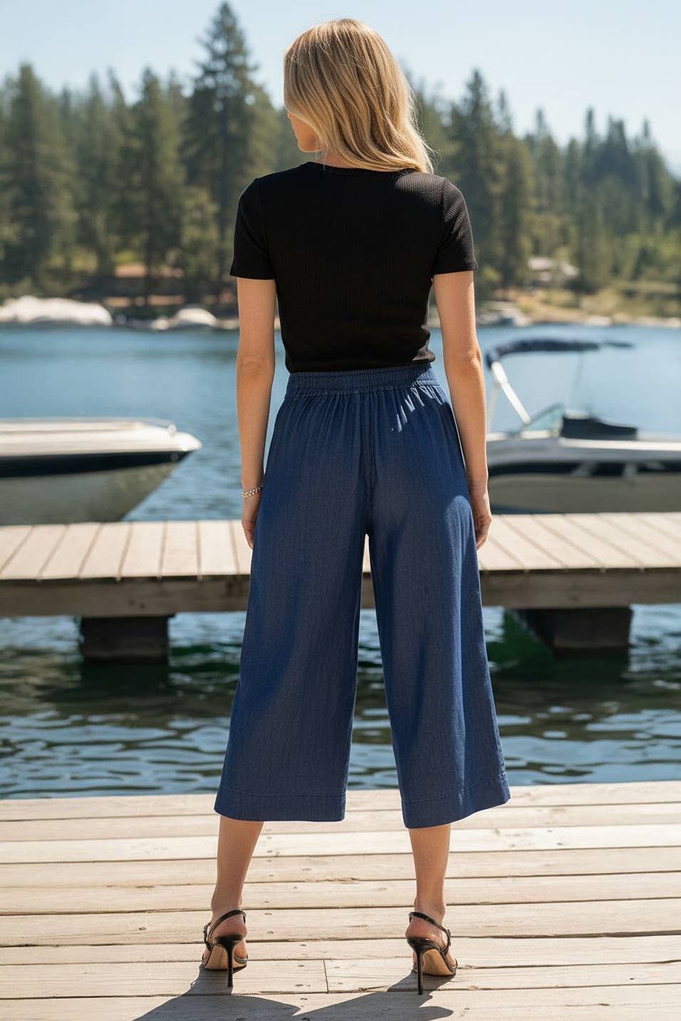 Naked Zebra - Vendita all'ingrosso Pantalone - Donna - Pantaloni culotte in Tencel da donna4