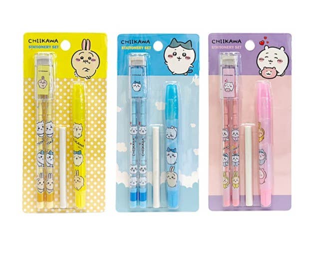 K-Wonderland – wholesale Pencil – Chiikawa Essential Pencil Stationary Gift SET8