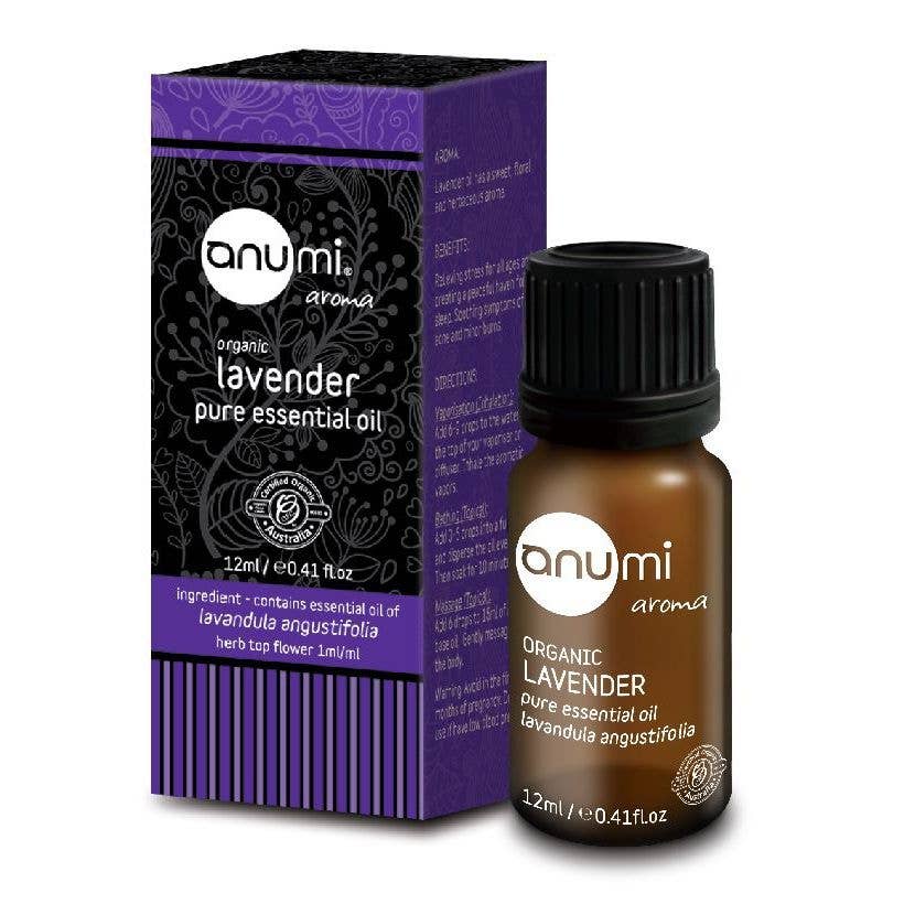 Anumi Skincare – wholesale Eterisk olja – Ren eterisk olja - lavendel 12 ml (certifierad ekologisk)0