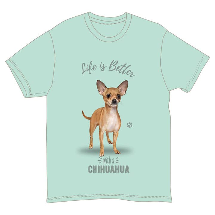 E&S Pets - Wholesale T-Shirt - Unisex - Chihuahua Pet Lover T-Shirt - 100% Cotton - Unisex
