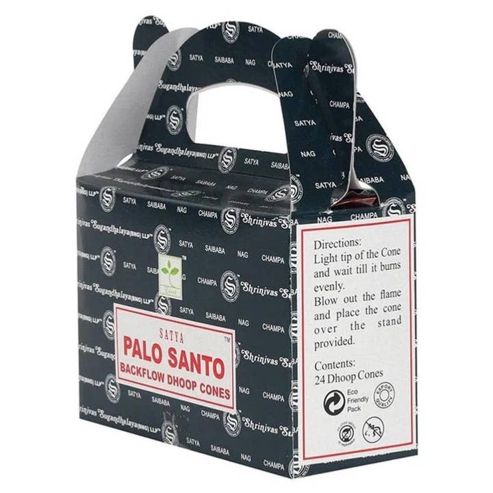 La Boîte à Cailloux - Vendita all'ingrosso Incensi - Coni di incenso naturali a riflusso Palo Santo (scatola da 24)