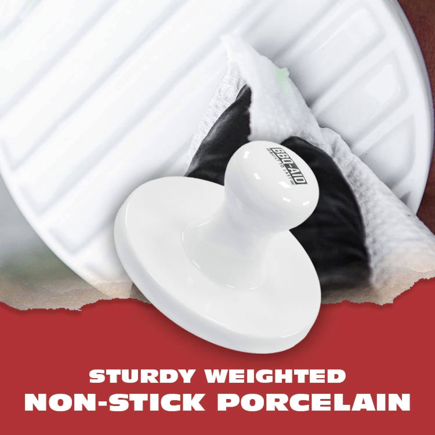 BBQ-AID - Wholesale Kitchen Tool/Gadget - Porcelain Burger Press7