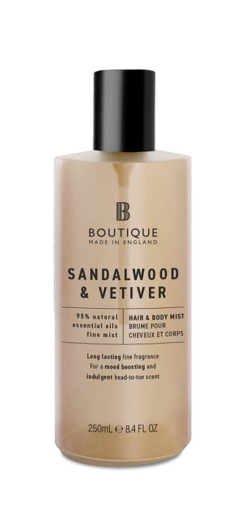 Grace Cole - Wholesale Face & Body Mist/Water - Boutique Scent Sandalwood & Vetiver Hair & Body Mist 250ml0