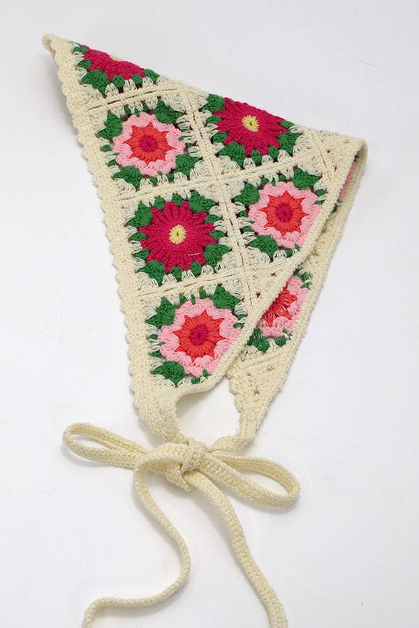 JOSSLYN by wall to wall - Wholesale Fashion Headband - Women's - FLOWER HAIR SCARF HAIR BAND | 40HS02117