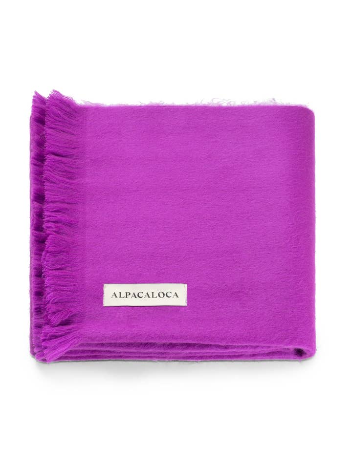Slim Scarf Plum Purple for wholesale by ALPACA LOCA