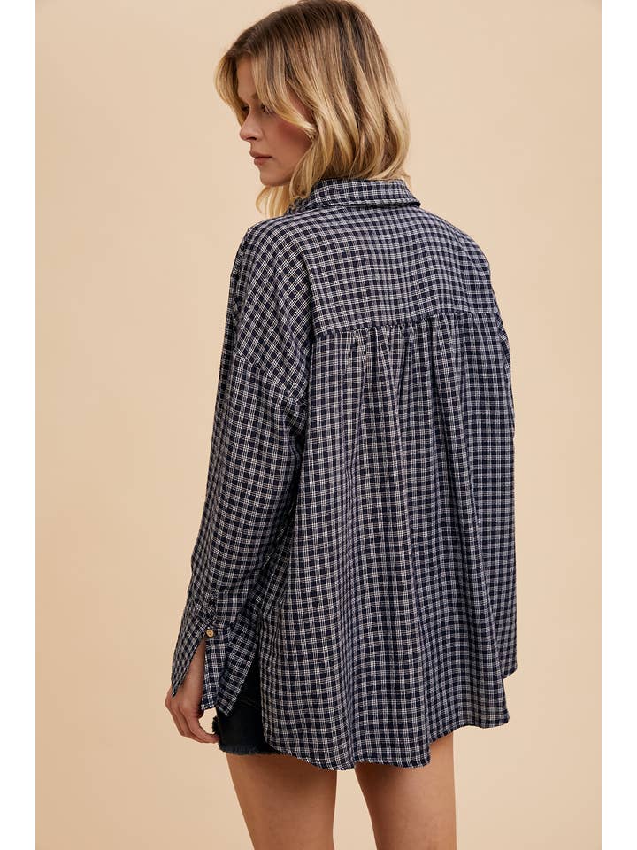In Loom - Wholesale Shirt - Women's - V NECK COLLARED SHIRT