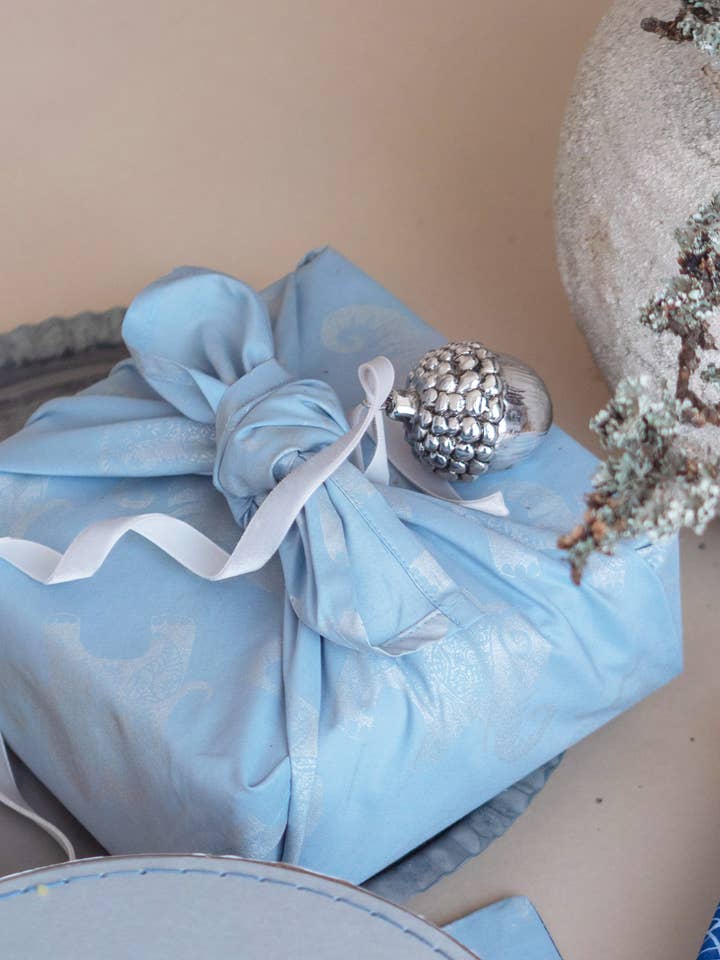 Fabric Gift Wrap Sky Elephants Single-Sided for wholesale by FabRap Furoshiki