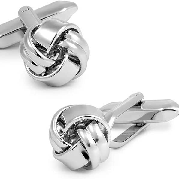 Shirt Cufflinks Model: Nudos in color Silver for wholesale by Beclosetoyou