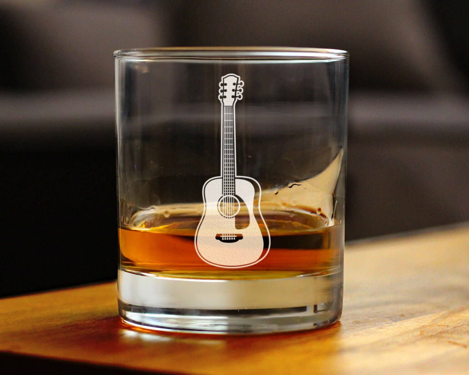 bevvee - Wholesale Cocktail/Liquor Glass - Acoustic Guitar Whiskey Rocks Glass - Musician Gifts2