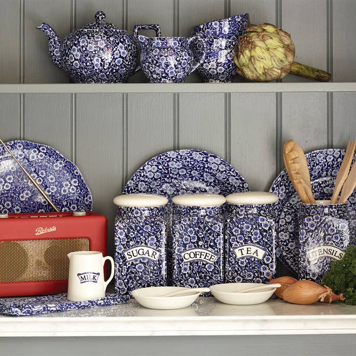 Burleigh - Wholesale Tea Pot - Blue Calico Large Teapot