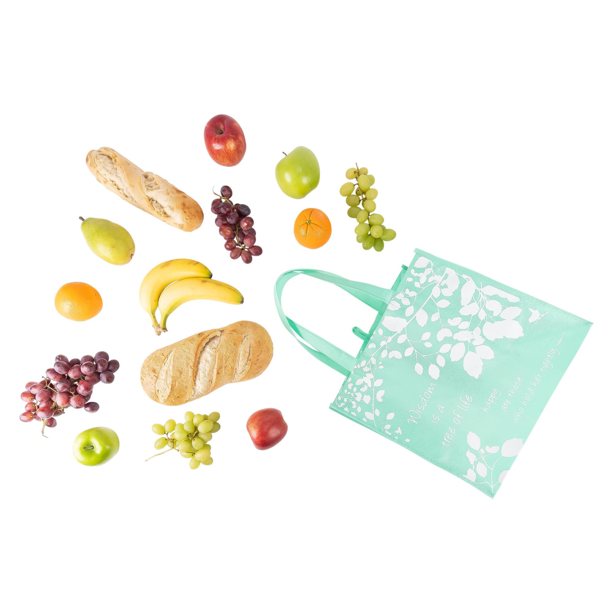 Divinity Boutique - Wholesale Tote Bag - Women's - Eco Tote: Teal Wisdom8