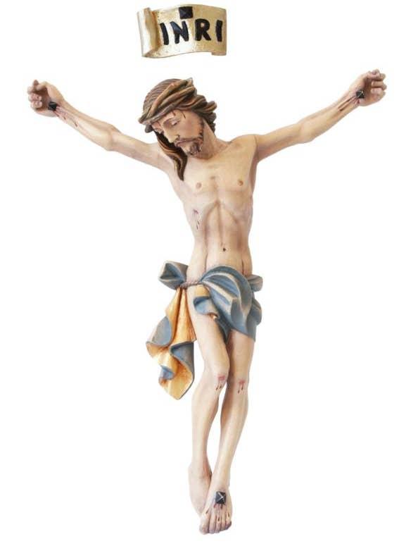 Body of Christ Hand-Painted Fiberglass Sculpture | Sacred Art Val Gardena for wholesale by Dolfi