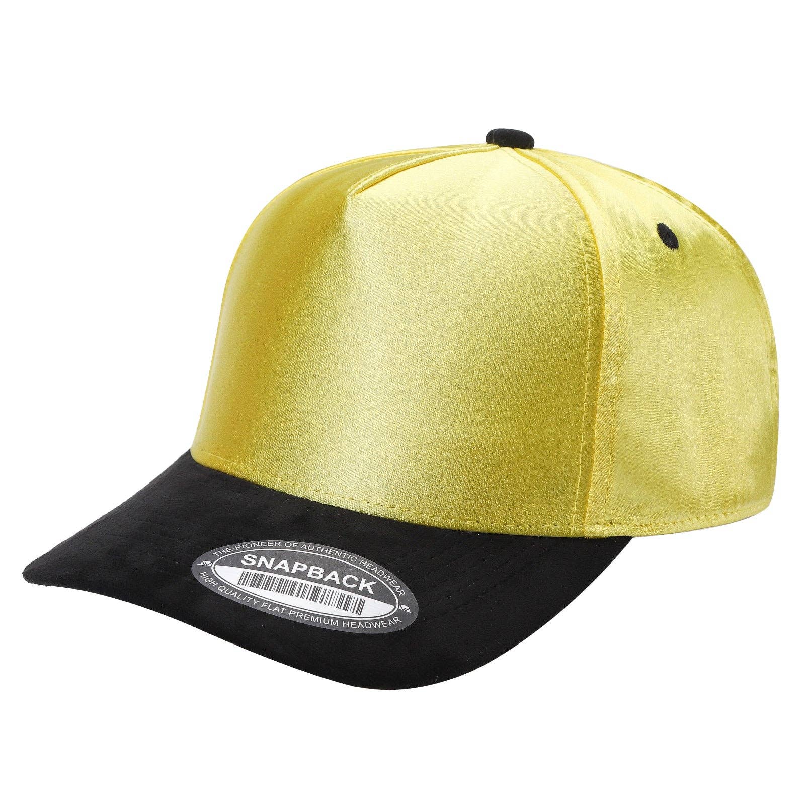 Burzip collection – Großhandel Basecap – Unisex – TC2>TCSTS Satin-Krone, Wildleder-Schirm Blanko 5-Panel Baseballkappe13