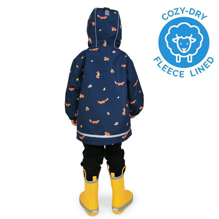 Jan & Jul - Wholesale Raincoat - Kids - Navy Fox | Cozy-Dry Waterproof Jacket1