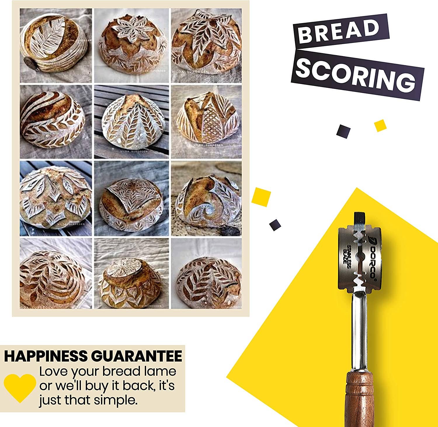 O'Delice Bakery - Wholesale Kitchen Tool/Gadget - Bread Lame Handcrafted in Walnut Wood With Storage & Blades4