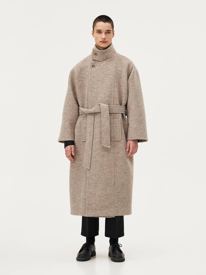 NOYOCO - Wholesale Coat - Women's - Hera Sand Coat2