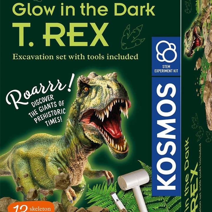 Kit scientifico T-Rex che si illumina al buio per la vendita all'ingrosso da parte di Thames & Kosmos UK LP
