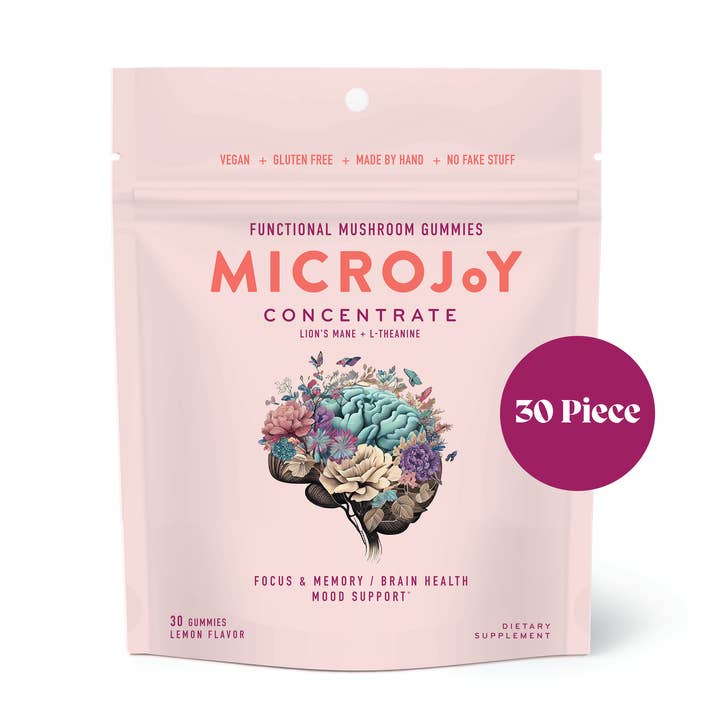 Microjoy Concentrado de Gomas de Cogumelo (30) | Suplemento Vegano para Foco por atacado de Microjoy