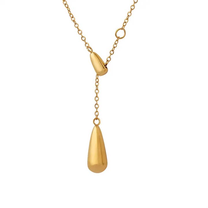 Sweet Cherry Sky - Wholesale Pendant/Charm Necklace - Gold Water Drop Necklace Chain Pendant