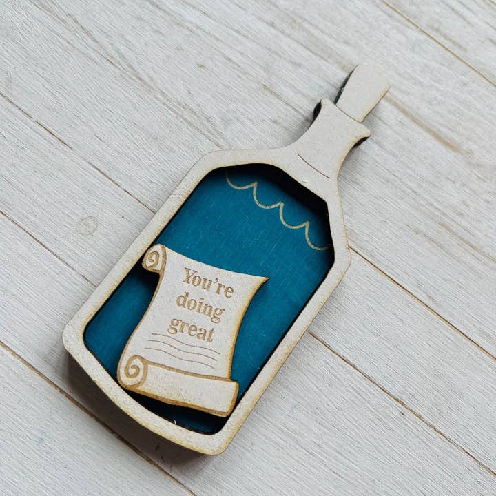 Message in a Bottle Various Quote Magnet Gift for wholesale by Gorgeous Little Bits Ltd