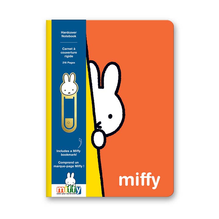 Hardcover Notebook with Enamel Bookmark Classic Miffy for wholesale by Studio Oh!