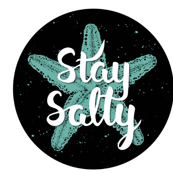 Stay Salty Starfish Spare Tire Cover for wholesale by Dirty Acres