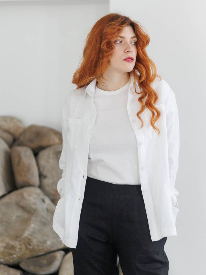 Evora linen shirt for wholesale by VIL'NI